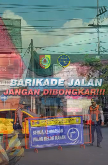 BARRIER JALAN JANGAN DIBONGKAR! 🚧