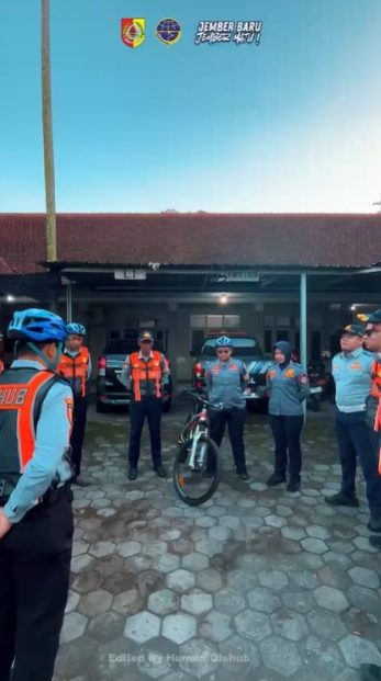 Pengamanan Jalan Sehat dalam rangka Gerakan Nasional Migran Aman