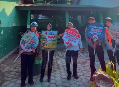 Program Gobike Goes To School di SDN Menampu 3 Kec. Gumukmas